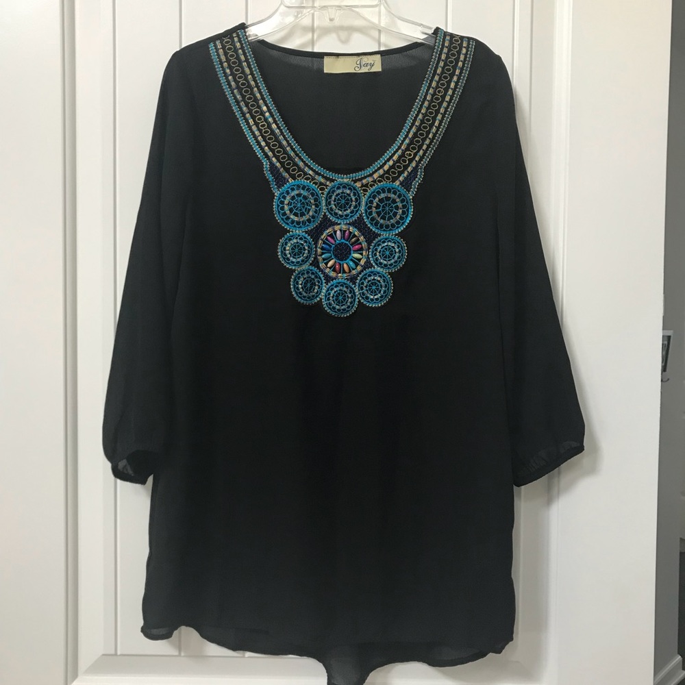 Jay black blouse